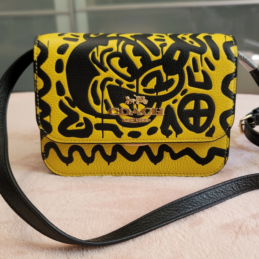 New Coach Disney Mickey Mouse x Keith Haring Mini Brynn Crossbody bag